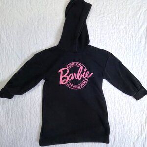 Old Navy Girl’s Barbie Black Hoodie Dress XS(5)